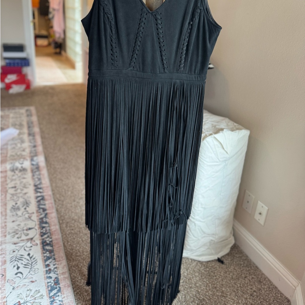 Idyllwind Black Fringe Dress